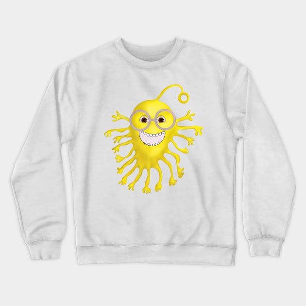 Yellow Gum creature Crewneck Sweatshirt by lidijaarts